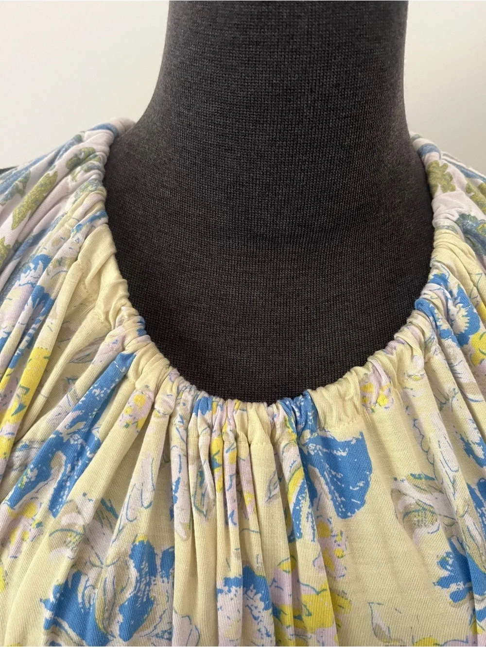 Free People Baja Babe Lemon Gelato Cold Shoulder Top  Size medium